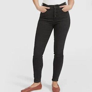 EVERLANE The Authentic Stretch High Rise Skinny Black size 28